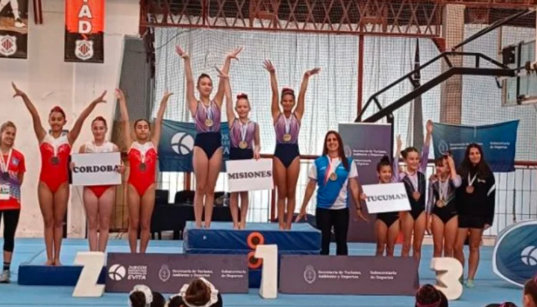 Oro para Misiones en Gimnasia Artística: el equipo femenino sub-13 brilla en los Juegos Evita