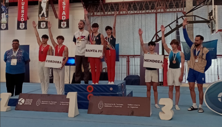 Santa Fe y Córdoba brillan en gimnasia artística masculina en los Juegos Nacionales Evita 2024