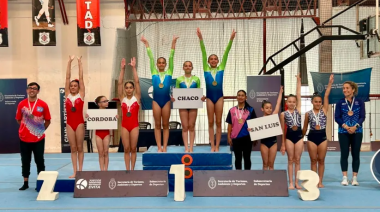 Chaco conquista el oro en gimnasia artística femenina nivel 2 en los Juegos Nacionales Evita