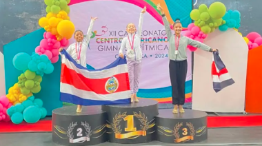 Costa Rica brilla en Centroamericano de gimnasia rítmica